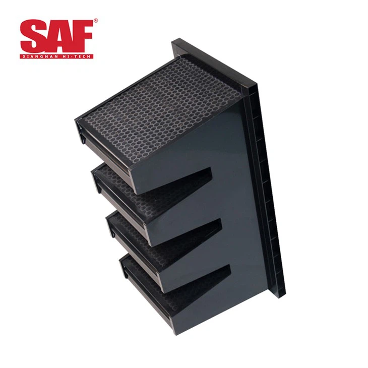 W type honeycomb  activated carbon filter