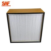 बॉक्स प्रकार हेपा फ़िल्टर लकड़ी का फ्रेम